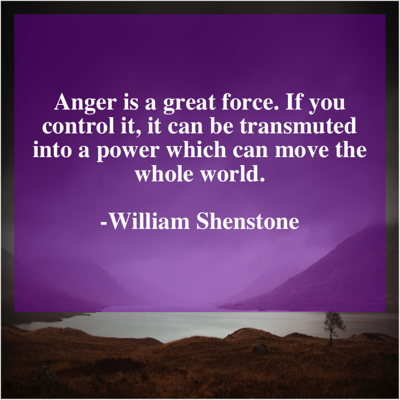 Sean Holden's Blog William Shenstone Anger is a great force…